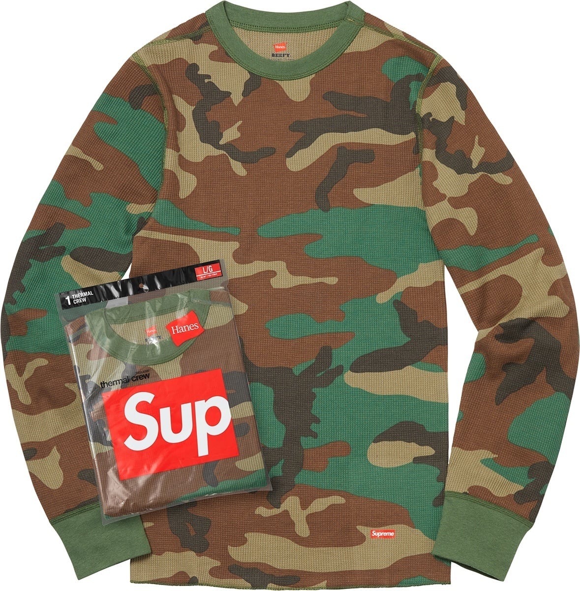 Supreme®/Hanes® Thermal Crew (1 Pack)